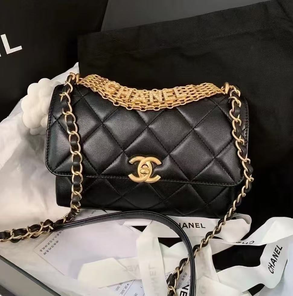 99新 Chanel/香奈儿 Chanel水钻logo小号22s