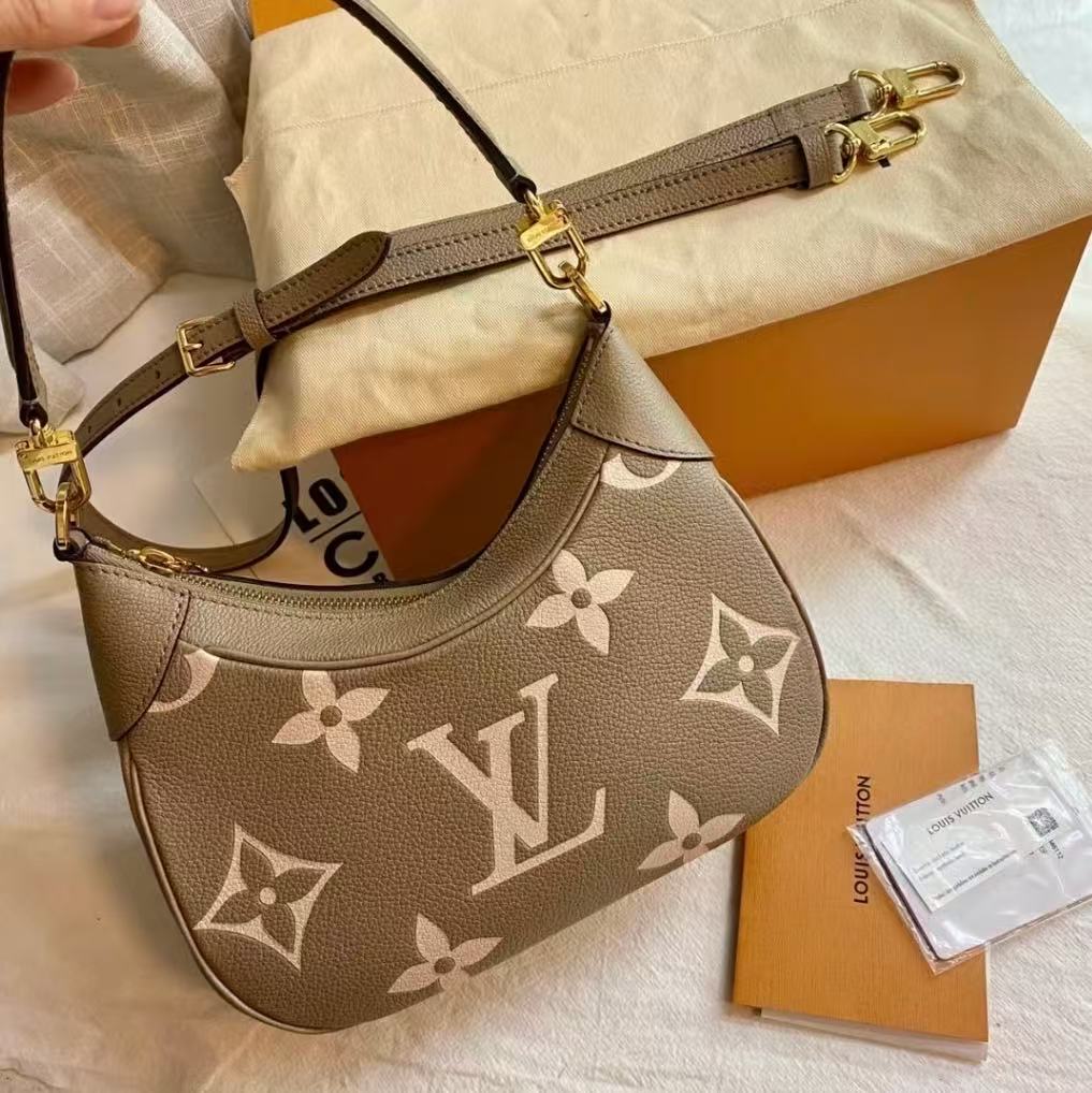 95新 LouisVuitton/路易威登 LV大象灰牛角包
