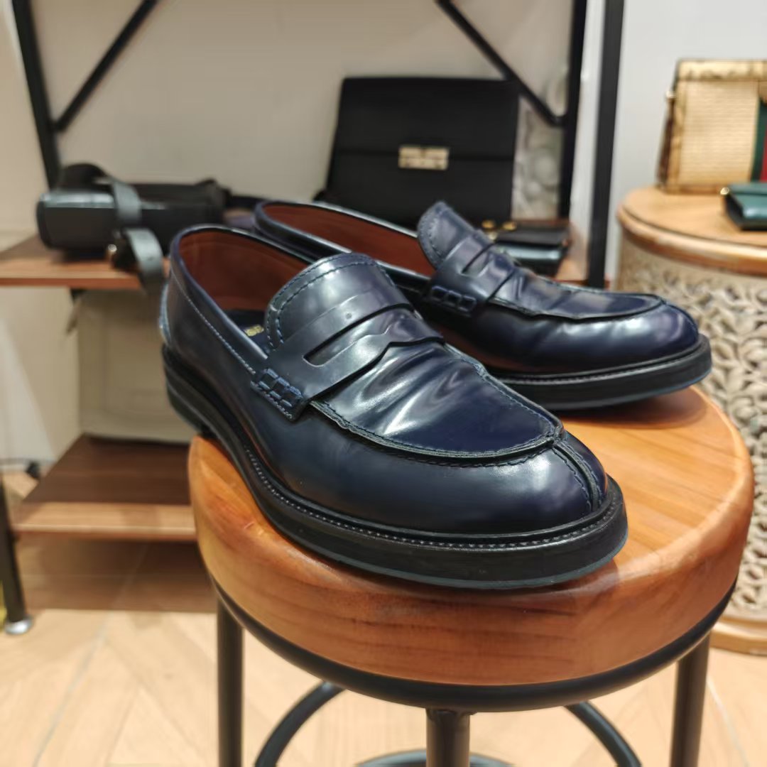 95新 乐途仕便士乐福深蓝色鞋