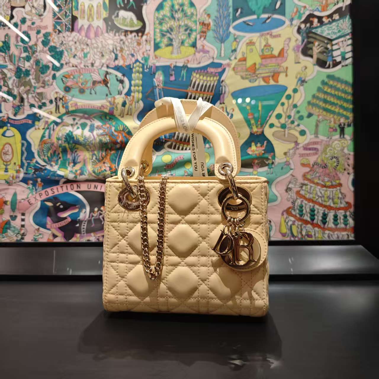 99新 DIOR/迪奥 Dior 小鸡黄三格戴妃