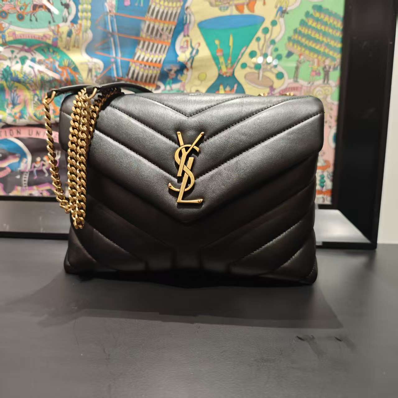 99新 YSL/圣罗兰 YSL黑金loulou